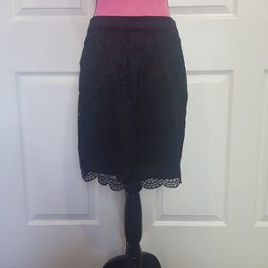 Trina Turk Frou Lined Lace Skirt